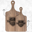 Load image into Gallery viewer, The Carnivore Lifestyle Logo Paddle Cutting Board