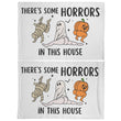Load image into Gallery viewer, There's Some Horrors in This House Pillow Case, Funny Pillow Case, Halloween Pillow Case