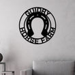 Load image into Gallery viewer, Christmas Gift, Horseshoe Custom sign, Steel Art, Barn sign, Custom metal sign, horseshoe metal art, horseshoe art, Country home sign