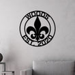 Load image into Gallery viewer, Mothers day gift, Personalized Mothers day Gift, Gift for Mom, Fleur-De-Lis Circle Monogram, Fleur De Lis Customized Sign, Wall Mount