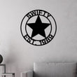 Load image into Gallery viewer, Family Name Metal Star Sign, Metal Wall Art, Housewarming Gift, Wedding Gift, Personalized Metal Wall Art, Custom Metal Wall Decor, Texas