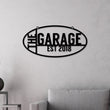Load image into Gallery viewer, Personalized Garage Sign, Hanging Shop Sign, Store Sign, Husband Gift, Custom Garage Sign, Metal Shop Sign, Metal Workshop Sign, Metal Sign