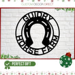 Load image into Gallery viewer, Christmas Gift, Horseshoe Custom sign, Steel Art, Barn sign, Custom metal sign, horseshoe metal art, horseshoe art, Country home sign