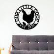 Load image into Gallery viewer, Our Little Coop Sign Metal Sign, Chicken Coop Sign, Metal Chicken Coop Sign, Personalized Chicken Coop sign, Metal Wall Art, Farmhouse Decor