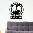 Load image into Gallery viewer, Black Friday, Cyber Monday Sale, Personalized Golf Sign, Gold Cart Parking Sign, Metal Wall Art, Metal Sign, Custom Golf Sign, for Him, Golf
