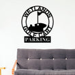 Load image into Gallery viewer, Christmas Gift, Personalized Golf Sign, Gold Cart Parking Sign, Metal Wall Art, Metal Sign, Custom Golf Sign, Gift for Him, Golf Gifts, Man