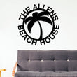 Load image into Gallery viewer, Christmas Gift, Beach House Personalized, Steel Metal Wall Sign, Wall Customized with Name and Palm Trees, Personalized Palm Tree Metal