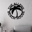 Load image into Gallery viewer, Christmas Gift, Beach House Personalized, Steel Metal Wall Sign, Wall Customized with Name and Palm Trees, Personalized Palm Tree Metal