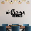 Load image into Gallery viewer, Family Name Custom Metal Sign