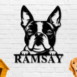 Load image into Gallery viewer, Boston Terrier Dog Breed Custom Metal Sign