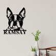 Load image into Gallery viewer, Boston Terrier Dog Breed Custom Metal Sign