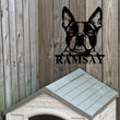 Load image into Gallery viewer, Boston Terrier Dog Breed Custom Metal Sign