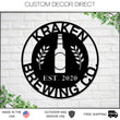 Load image into Gallery viewer, Christmas Gift, Holiday Sale, Personalized Brewery Metal Sign, Gift For Him, Boyfriend Gift, Husband Gift, Metal Wall Art, Housewarming Gift