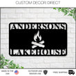 Load image into Gallery viewer, Christmas Gift, Metal Sign, Personalized Lakehouse sign, cottage sign, Camp fire sign, Custom sign, Personalized Camp Sign, RV sign, Best