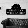 Load image into Gallery viewer, Personalized Workshop Metal Sign, Metal Workshop Sign, Custom Workshop Sign, Garage Sign, Fathers Day Gift, Dad's Workshop Sign, Paw Paw pop