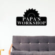 Load image into Gallery viewer, Personalized Workshop Metal Sign, Metal Workshop Sign, Custom Workshop Sign, Garage Sign, Fathers Day Gift, Dad's Workshop Sign, Paw Paw pop