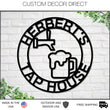 Load image into Gallery viewer, Personalized Beer Tap Sign, Personalized Bar Sign, Bar Signs, Personalized Signs, Bar Decor, Man Cave, Custom Gift, Father's Day Gift Custom