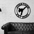 Load image into Gallery viewer, Martial Arts Sign, Karate Metal Sign, MMA Gym Sign, Brazilian Jiu-Jitsu, Judo, Karate Dojo Decor, Taekwondo Custom Sign