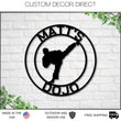 Load image into Gallery viewer, Martial Arts Sign, Karate Metal Sign, MMA Gym Sign, Brazilian Jiu-Jitsu, Judo, Karate Dojo Decor, Taekwondo Custom Sign