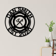 Load image into Gallery viewer, Custom Firefighter Metal Sign, Personalized Maltese Cross Sign, Fireman Gift, Fire Station Sign, Firefighter Name Sign, Firefighter Gift