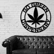 Load image into Gallery viewer, Personalized Marijuana Sign, Weed Metal Wall Decor, Marijuana Dispensary Sign, Cannabis Wall Art, Marijuana Leaf Metal Sign, Stoners Smokers