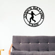 Load image into Gallery viewer, Personalized Metal Baseball Sign, Sports Decor for Man Cave, Coach Gift, Baseball Sign for Boys Room, Batting Cage Sign