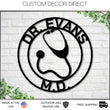 Load image into Gallery viewer, Personalized Doctor Sign, Custom Doctor Metal Sign, Doctor's Office Decor, Personalized Nurse Sign, Doctor Gift, Nurse Gift, Med Student