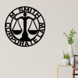 Load image into Gallery viewer, Custom Law Firm Metal Sign, Personalized Lawyer Sign, Lawyer Gift, Attorney Metal Sign, Law Student Gift, Judge Gift, Lawyer Office Decor