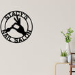 Load image into Gallery viewer, Personalized "Nails by" Custom Nail Salon Sign, Beauty Shop Decor, Nails Salon Sign