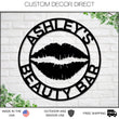 Load image into Gallery viewer, Hair Salon Sign, Metal hair Stylist Sign, Personalized Salon, Custom Booth Sign, hair Stylist Gift, Hair Salon Wall Art, Makeup Salon Sign