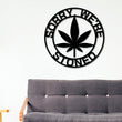 Load image into Gallery viewer, Personalized Marijuana Sign, Weed Metal Wall Decor, Marijuana Dispensary Sign, Cannabis Wall Art, Marijuana Leaf Metal Sign, Stoners Smokers