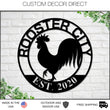 Load image into Gallery viewer, Rooster House Sign, Our Little Coop Sign, Personalized Rooster Sign, Custom Rooster House Sign, Rooster Decor, Chicken Sign, Rustic Sign