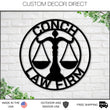 Load image into Gallery viewer, Custom Law Firm Metal Sign, Personalized Lawyer Sign, Lawyer Gift, Attorney Metal Sign, Law Student Gift, Judge Gift, Lawyer Office Decor