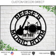 Load image into Gallery viewer, Custom Music Room Sign, Music Studio Metal Sign, Personalized Music Decor, Musical Instruments Sign, Musician Gift, Guitar Drums Keyboard
