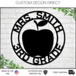 Load image into Gallery viewer, Teacher Sign, Teacher Gift, Metal Sign, Classroom Decor, Classroom Sign, Teacher Name Sign, Personalized Teacher, Teacher Door Sign, Grade