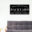 Load image into Gallery viewer, Welcome to Our Backyard Sign, Personalized Backyard Name Sign, Outdoor patio Sign, Backyard Decor, Welcome Sign, Personalized Sign, Metal