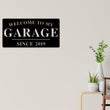 Load image into Gallery viewer, Garage Sign, Garage Decor, Personalized Garage Sign, Gift For Dad, Fathers day Sign, Welcome to my Garage, Man cave Metal sign, Dad Gift