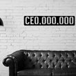 Load image into Gallery viewer, Motivational Sign, Entrepreneur Sign, CEO Sign, Sign For Entrepreneur, Motivational decor, Metal Sign, CEO,000,000 Sign, Millionaire Sign