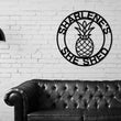Load image into Gallery viewer, Personalized Pineapple Metal Sign, Housewarming Gift, Personalized Metal Sign, Custom Metal Sign, Personalized Pineapple, Pineapple metal