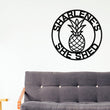 Load image into Gallery viewer, Personalized Pineapple Metal Sign, Housewarming Gift, Personalized Metal Sign, Custom Metal Sign, Personalized Pineapple, Pineapple metal