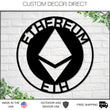 Load image into Gallery viewer, Ethereum Sign, Metal Ethereum Sign, Personalized Ethereum , Custom Cryptocurrency Sign, Ethereum Gift, Ethereum Wall Art, Ethereum Crypto