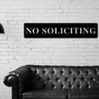 Load image into Gallery viewer, No Soliciting Sign, No Soliciting Metal Sign, Custom Text Sign, Metal Front Door Sign, Soliciting Sign, Do Not Disturb Sign, Personalized