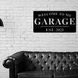 Load image into Gallery viewer, Garage Sign, Garage Decor, Personalized Garage Sign, Gift For Dad, Fathers day Sign, Welcome to my Garage, Man cave Metal sign, Dad Gift