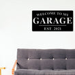 Load image into Gallery viewer, Garage Sign, Garage Decor, Personalized Garage Sign, Gift For Dad, Fathers day Sign, Welcome to my Garage, Man cave Metal sign, Dad Gift