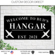 Load image into Gallery viewer, Personalized Fathers day Gift, Sign for Dad, Airplane Hangar Sign, Personalized Pilot Name Sign, Aviation Lover, Personalized Airplane Sign