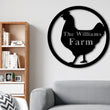 Load image into Gallery viewer, Chicken Coop Name Custom Metal Sign