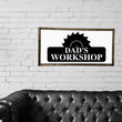 Load image into Gallery viewer, Dads Workshop, Dads Garage Sign, Fathers Day Gift, Wood Sign, Gift for Husband, Sign for Dad, Personalized Dad Sign, Dad Sign, Gift for Dad