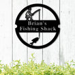 Load image into Gallery viewer, Fishing Name Custom Metal Sign