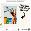 Load image into Gallery viewer, Valentines day Gift, Beer Poster, Custom Beer Poster, Beer Poster Printed, Your Picture Print Poster, Custom Print, Gift for Boyfriend