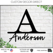 Load image into Gallery viewer, Black Friday, Cyber Monday Sale, Personalized Family Name Metal Sign, Last Name Sign, Initial, Metal Monogram, Door Hanger, Gift